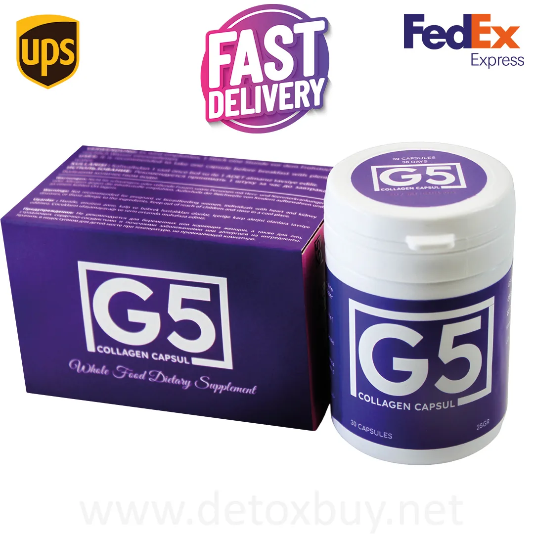 G5 Kollagen Kapsel Box und Kapselbild